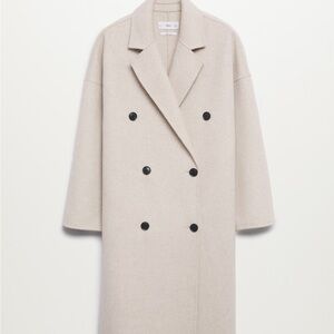 MANGO Oversized Handmade Wool Coat